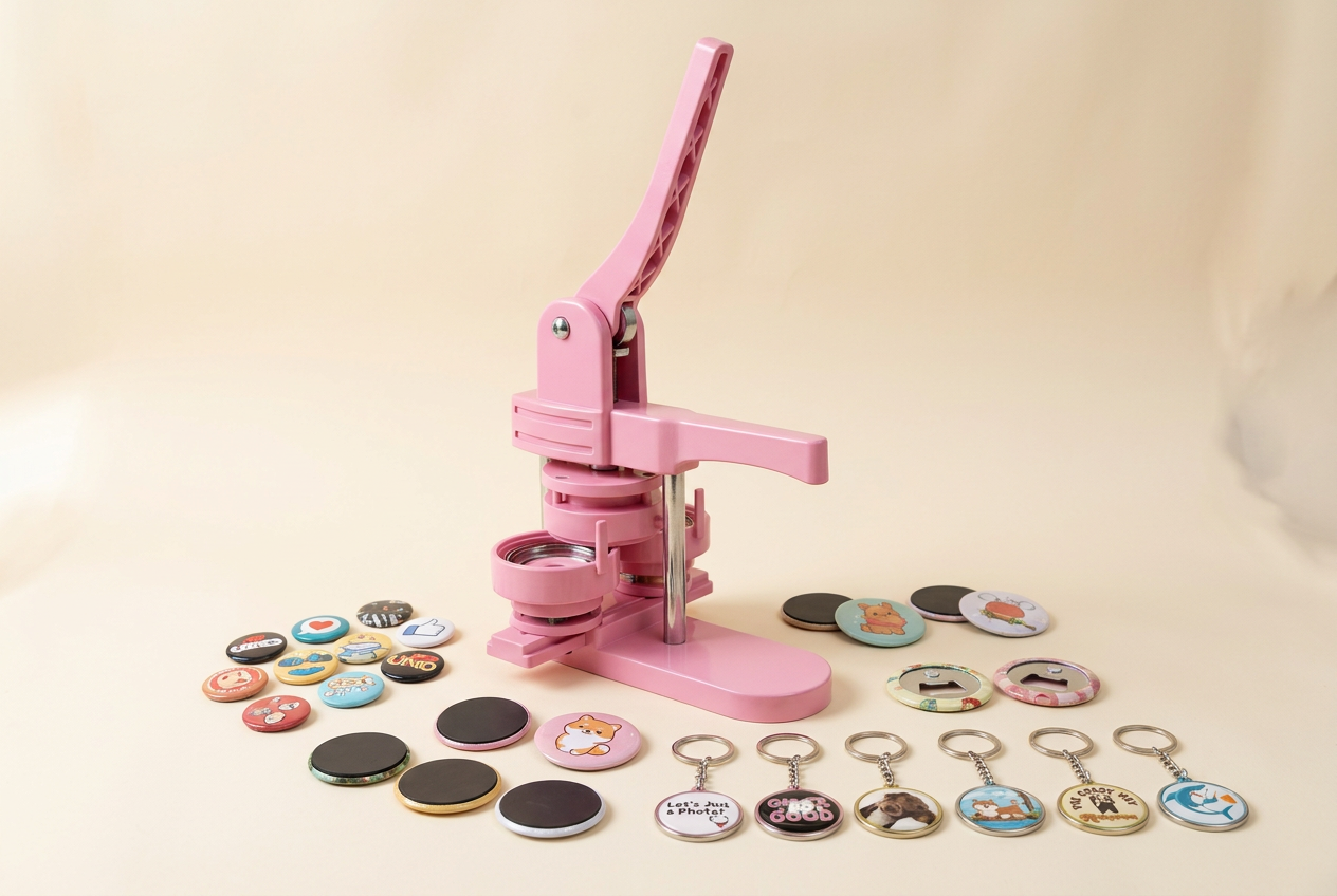 Kit Máquina de Buttons e Crachás Mecolour